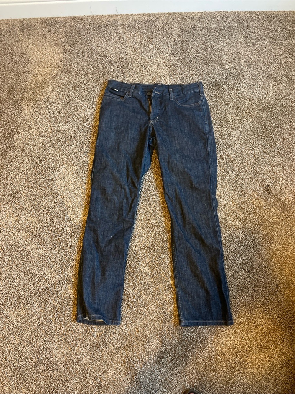 Carhartt FR Cat2 Women's Dark Blue Straight Leg Jeans 10 Short